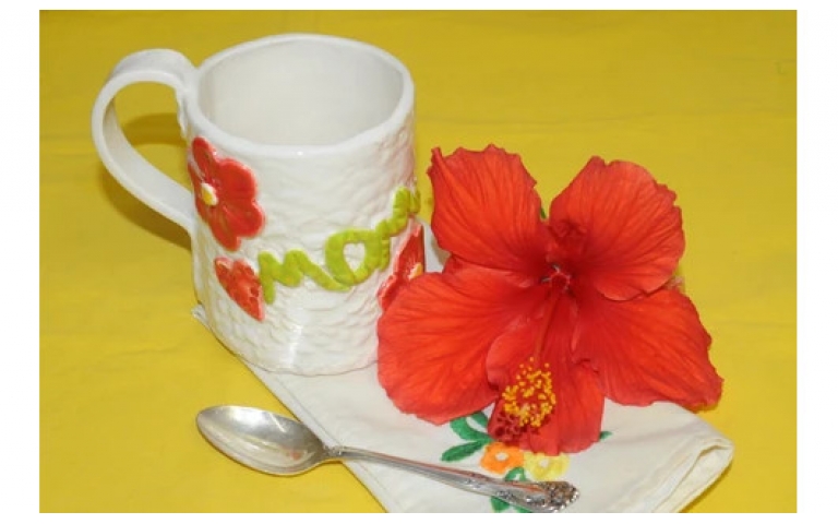 Ceramic Mug for Mom  Using Lowfire Blackjack Clay